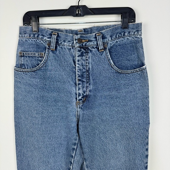 Vintage Retro Pepe Cuffed High Rise Mom Jeans Denim y2k trendy - Picture 3 of 5